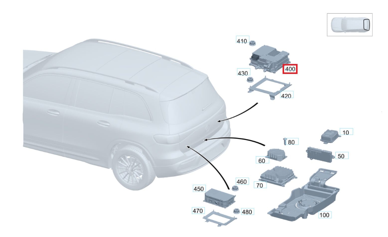 MERCEDES EQA H243 EQA350 AKÜ ŞARJ KONTROL MODÜLÜ