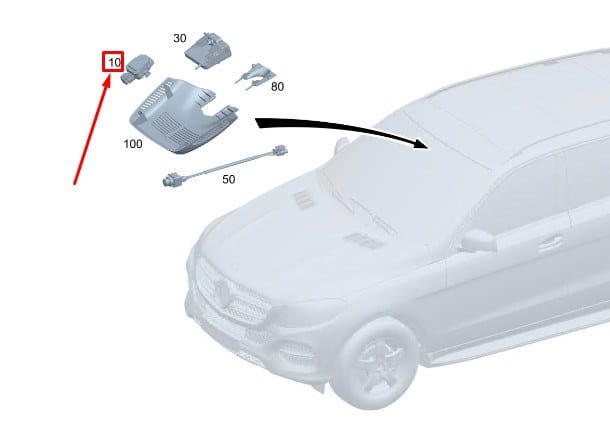 MERCEDES EQC CLASS KAPAKSIZ YAĞMUR SENSÖRÜ