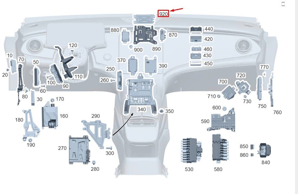 MERCEDES EQE V295 AMPLIFIKATOR KONTROL UNITESİ