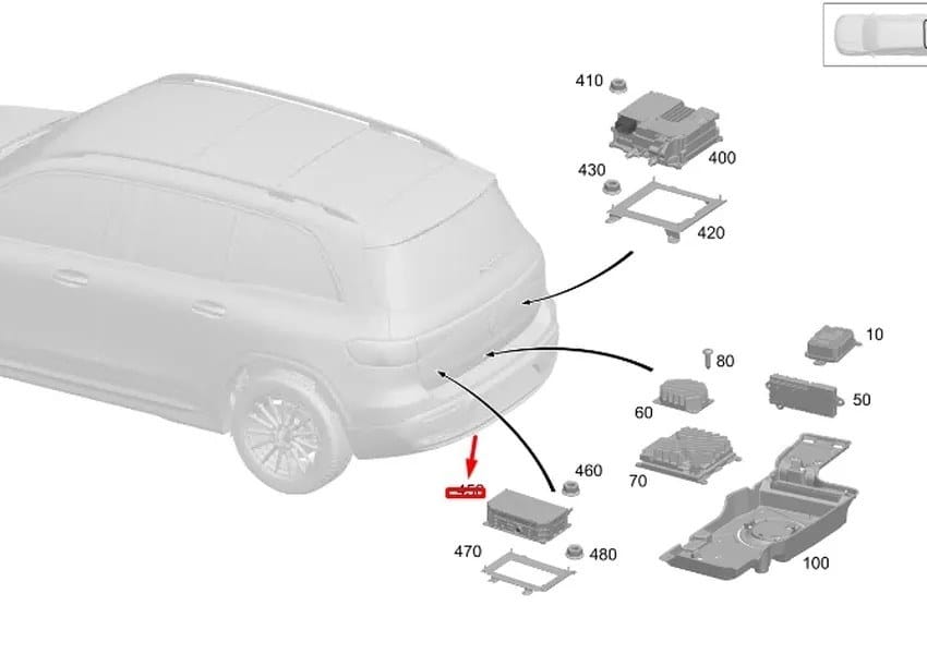 MERCEDES GLE HİBRİT ŞARJ ÜNİTESİ