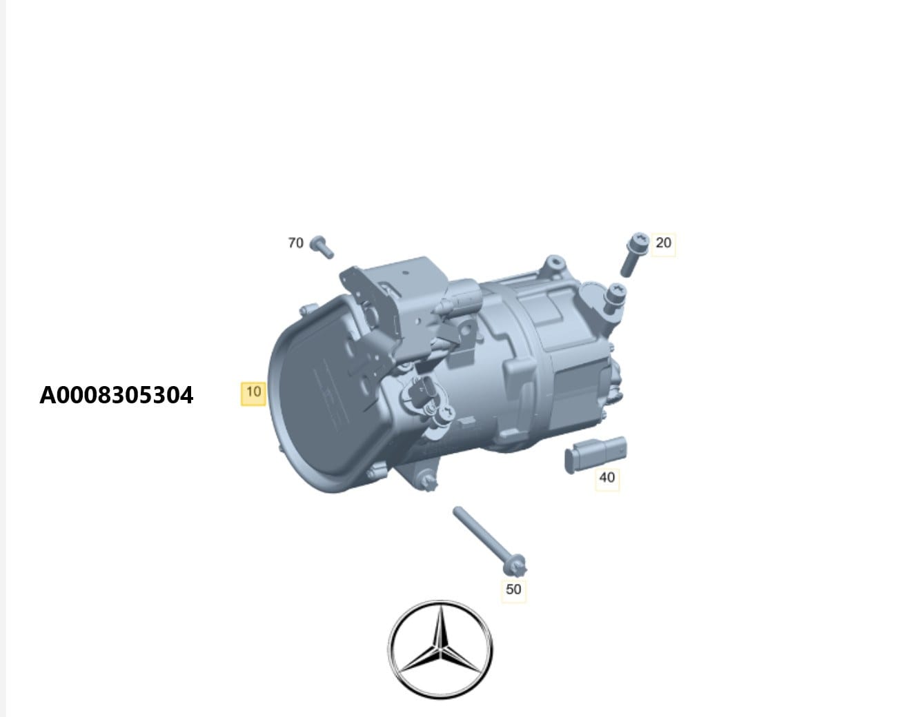MERCEDES HYBRİD KLİMA KOMPRESÖRÜ