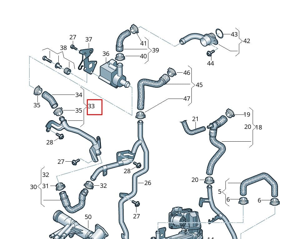 VW T6 MOTOR SU HORTUMU