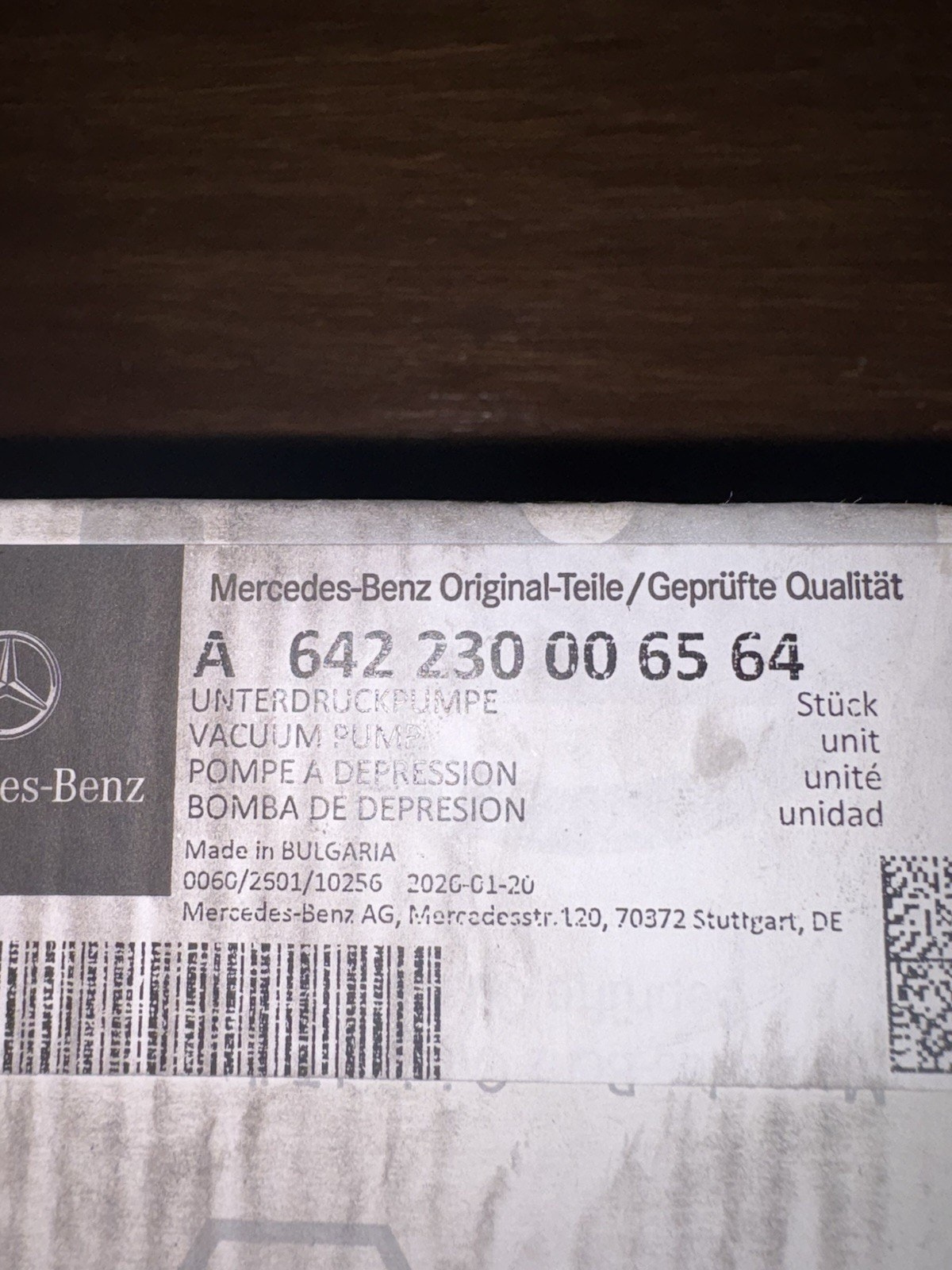 MERCEDES 642 FREN VAKUMU