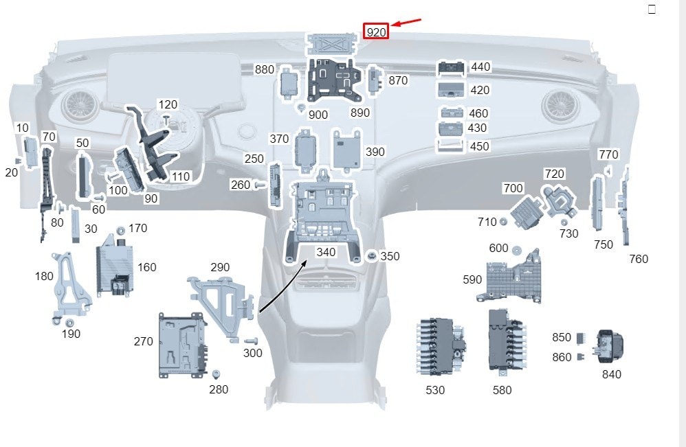 MERCEDES EQE V295 AMPLIFIKATOR KONTROL UNITESİ