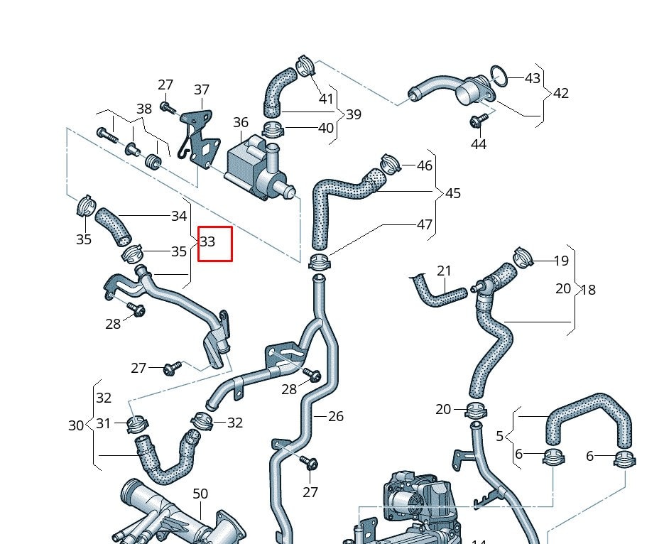 VW T6 MOTOR SU HORTUMU